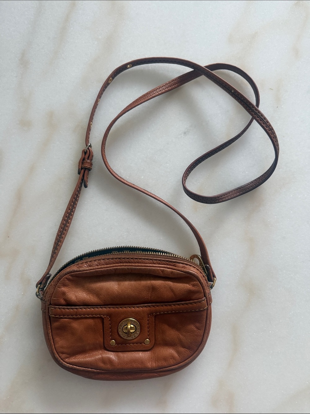 Marc Jacob’s Brown Leather Crossbody Bag